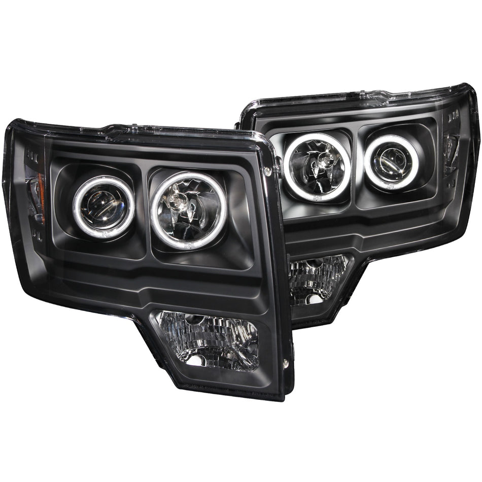 Projector Headlights w  Halo Black (SMD LED)