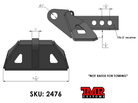 TMR Customs - Toyota Trailer Hitch Skid Plate
