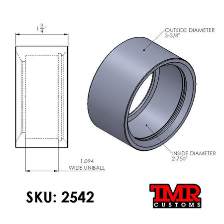 TMR Customs - 1.5" Uniball Cup