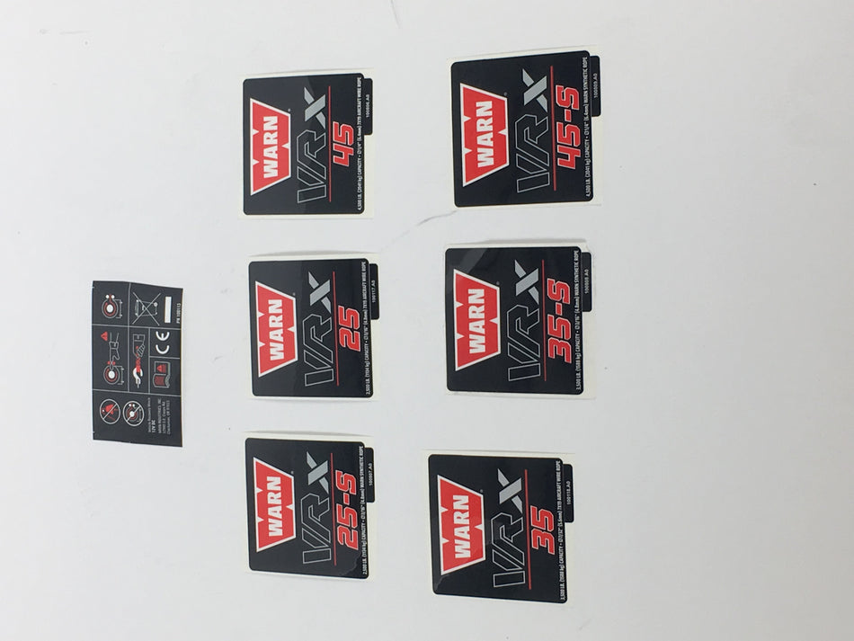 Warn 100994 Label Kit