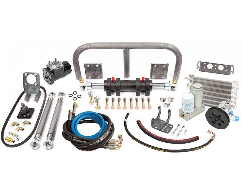 Trail Gear Full Hydraulic Steering Kit for 4-Cyl 2.7L 1st Gen Tacoma - 2.25" Bore X 10" Stroke Ram