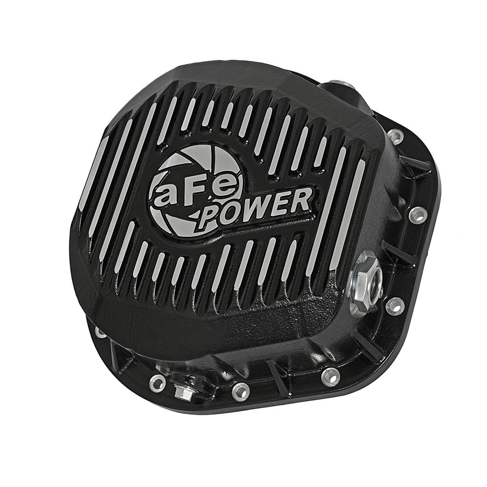 Pro Series Differential Cover Black w/ Machined Fins (10.25/10.50-12 Bolt Axle) Ford F-250/F-350/Excursion 86-19 V8-7.3L/6.0L/6.4L/6.7L (td)