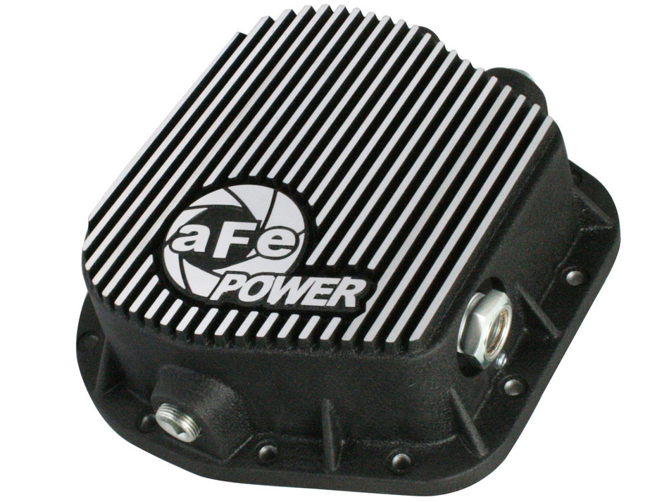 Pro Series Rear Differential Cover Black w/ Machined Fins (9.75-12 Bolt Axle) Ford F-150 97-19