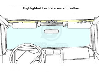Windshield Channel Black Jeep 97-06 Wrangler; 2-piece drill-in style with self-tapping screws