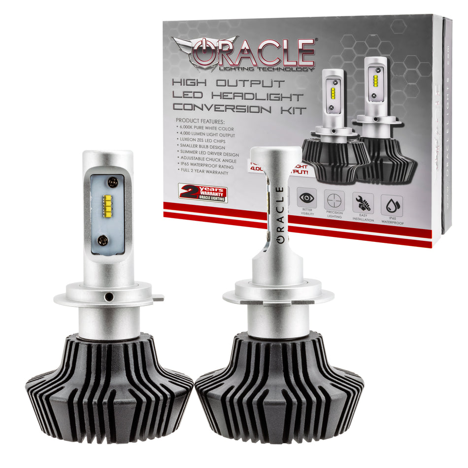 ORACLE H7 4 000 Lumen LED Headlight Bulbs (Pair)