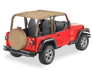 Bikini Top  Strapless Safari-style Spice Jeep 97-02 Wrangler; Safari (extended length); requires 51210-01 channel