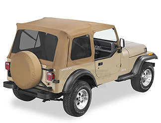 Supertop Classic Replacement Soft Top Spice Jeep 76-95 CJ7/Wrangler; No doors included; Tinted side and rear windows