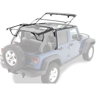 Replacement Bows AND Frames; OE style Black Jeep 07-17 Wrangler Unlimited; For 2010-2015 Supertop NX or factory  FT cable FT  top