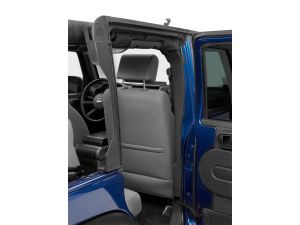 Door Surrounds; factory replacement Black Jeep 10-17 Wrangler Unlimited; Cable top design; set of 4