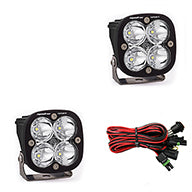 LED Light Pods Clear Lens Spot Pair Squadron Sport Baja Designs