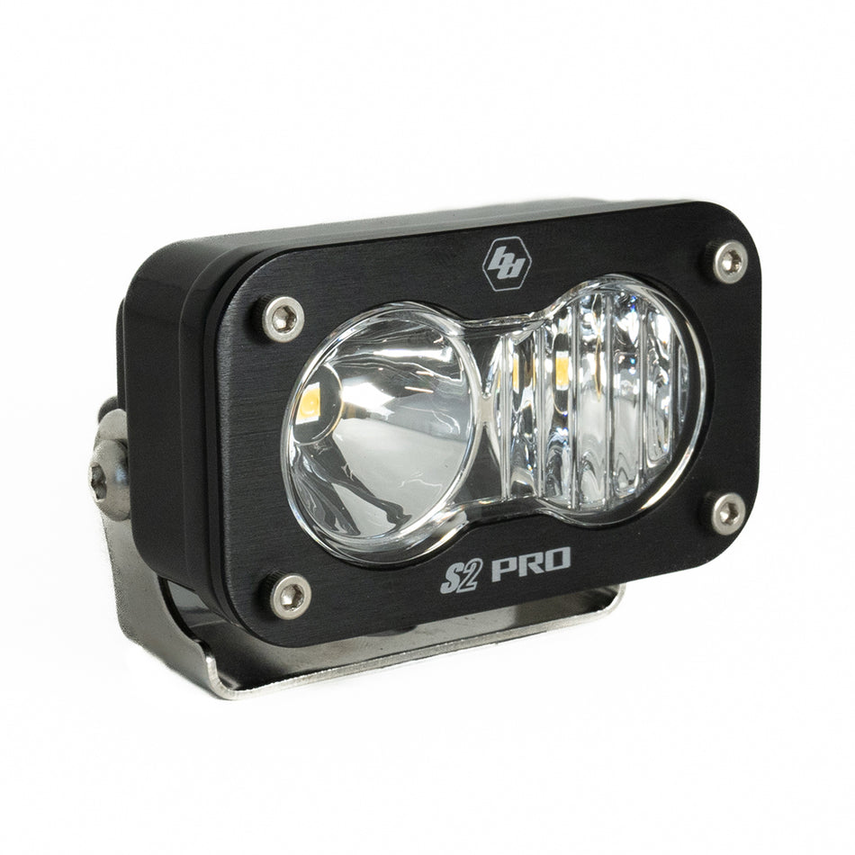Baja Designs - 480003 - S2 Pro Black LED Auxiliary Light Pod Driving Combo Clear