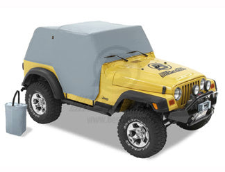 All-weather Trail Cover Charcoal/Gray Jeep 97-06 Wrangler Except Unlimited