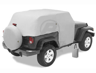 All-weather Trail Cover Charcoal/Gray Jeep 07-17 Wrangler 2-Door