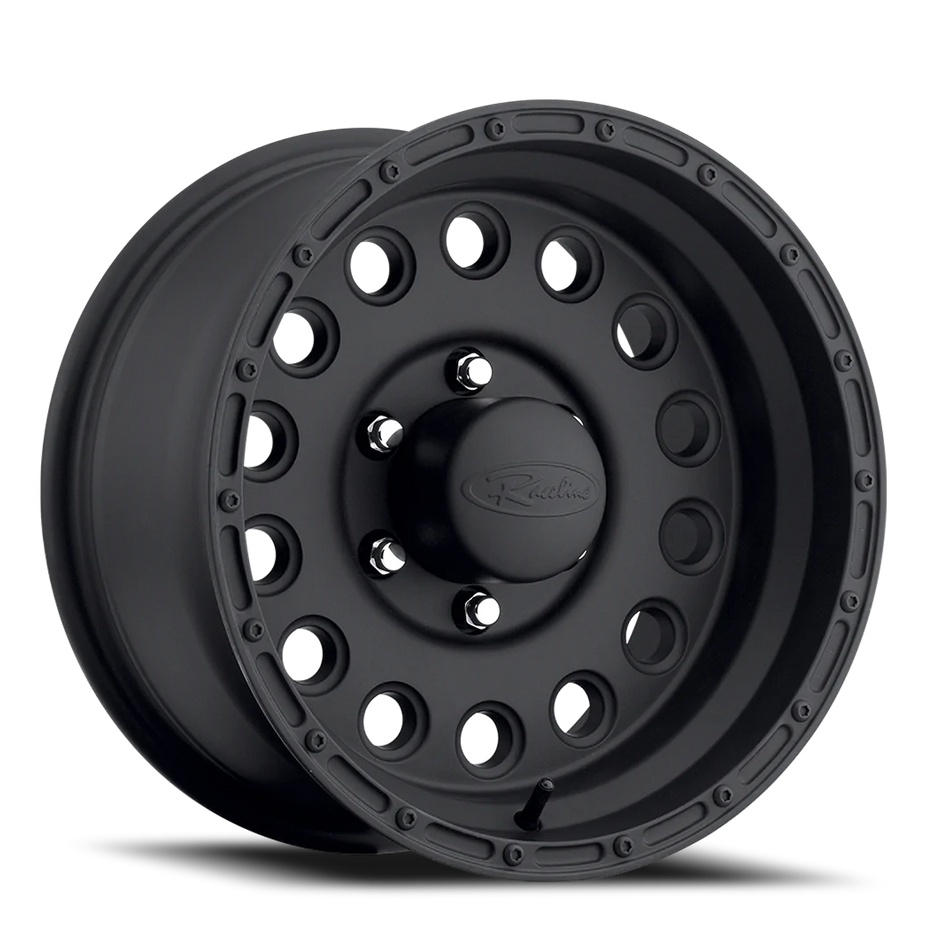 Aluminum Wheels 15x10 Rockcrusher 887B Satin Black -47 Offset 5 on 139.7 Bolt Pattern 107.95 Bore Raceline