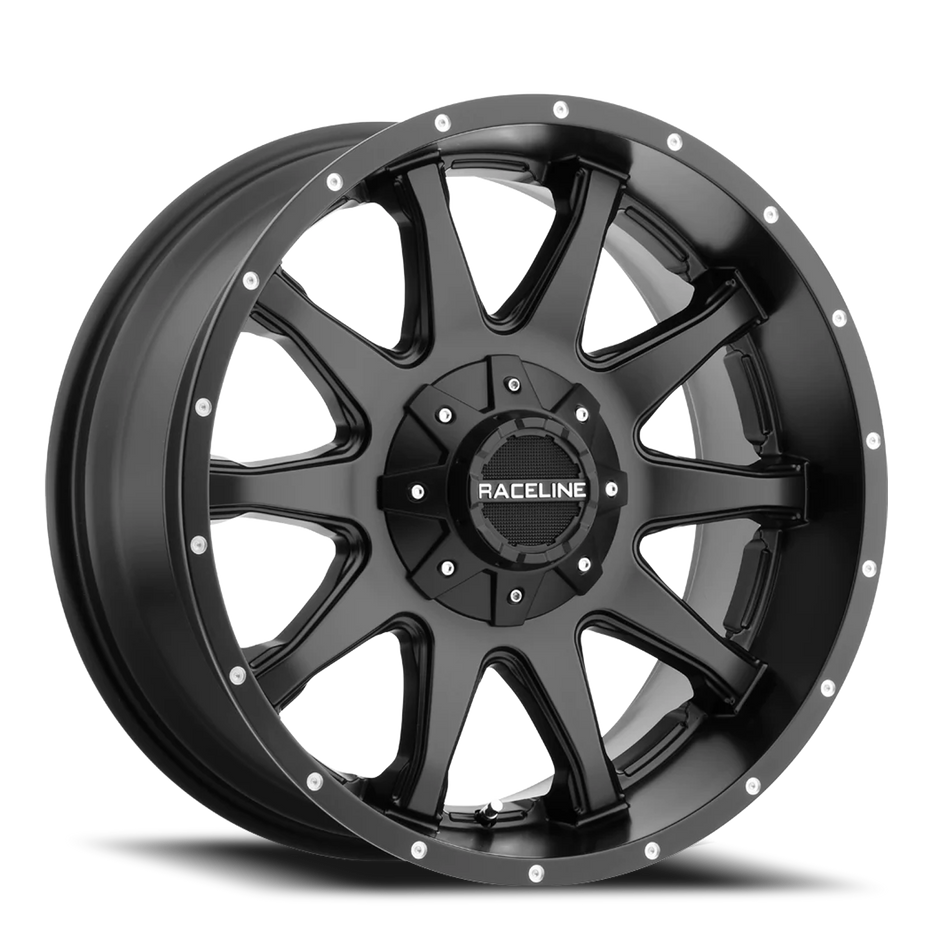 Aluminum Wheels 17x9 Shift 930B Black -12 Offset 6 on 139.7/6 on 135 Bolt Pattern 106.1 Bore Raceline