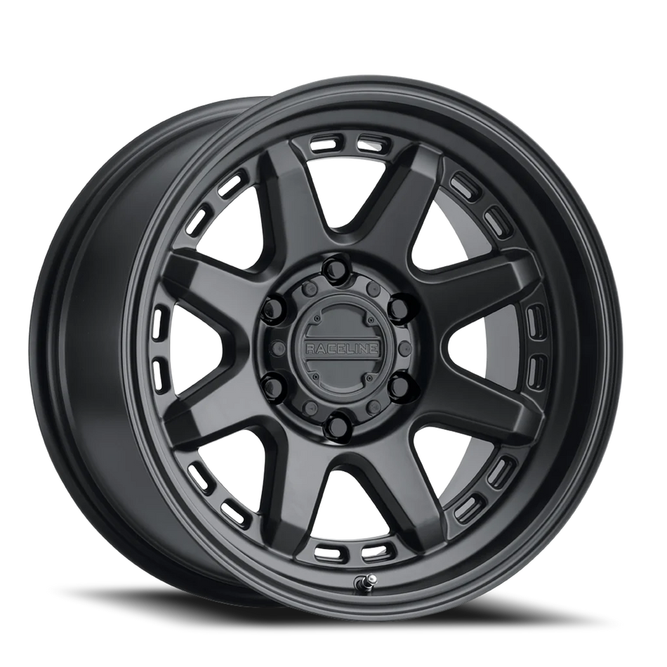 Aluminum Wheels 20x10 Scout 947B Satin Black -19 Offset 6 on 139.7 Bolt Pattern 106.1 Bore Raceline