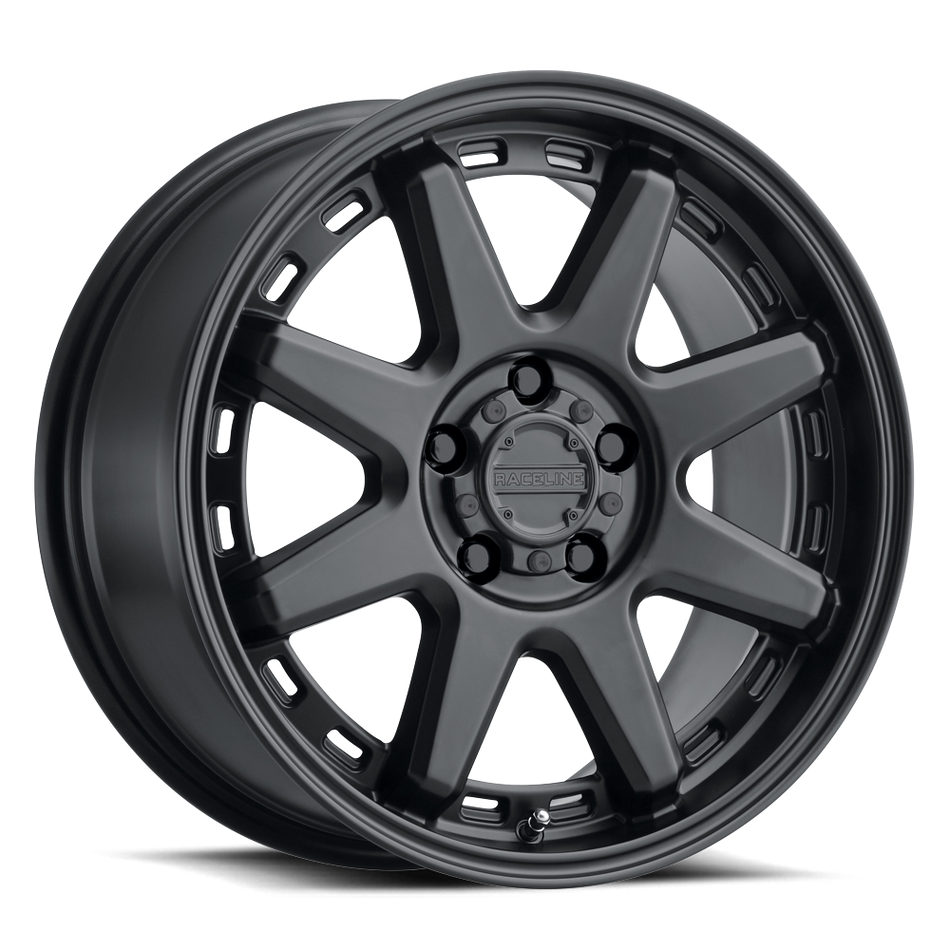 Aluminum Wheels 15x8 Scout 947B Satin Black -24 Offset 5 on 139.7 Bolt Pattern 106.5 Bore Raceline