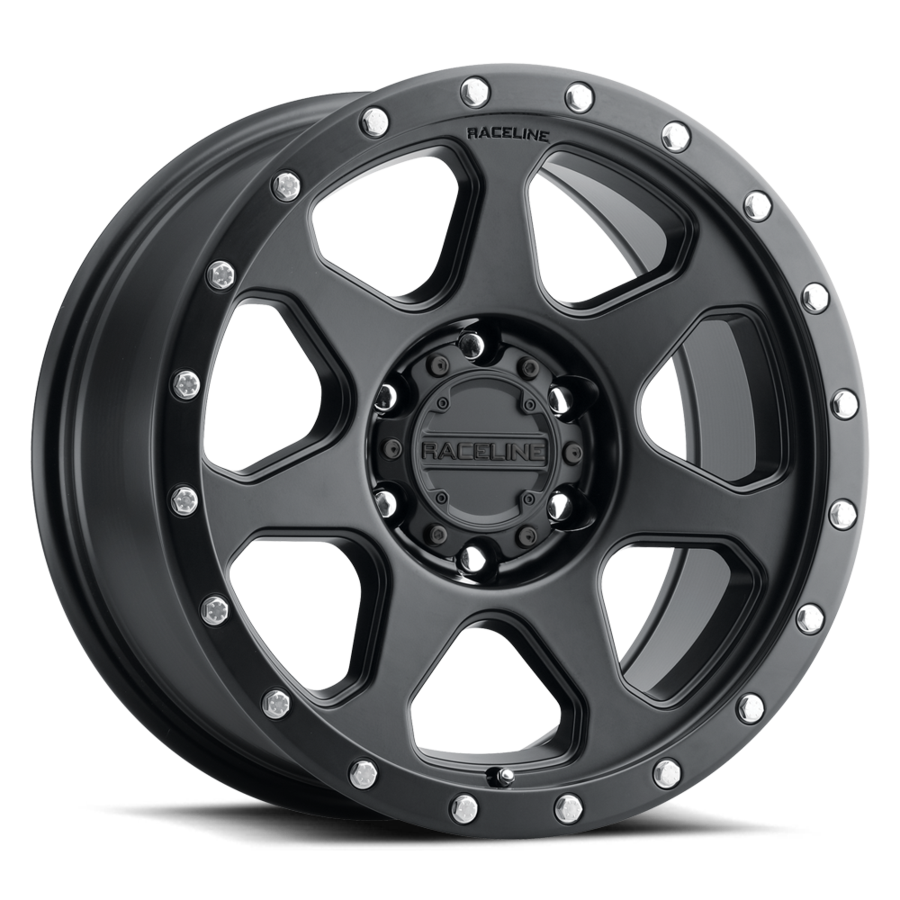 Aluminum Wheels 17x8.5 7X 949B Satin Black 0 Offset 5 on 150 Bolt Pattern 110.3 Bore Raceline