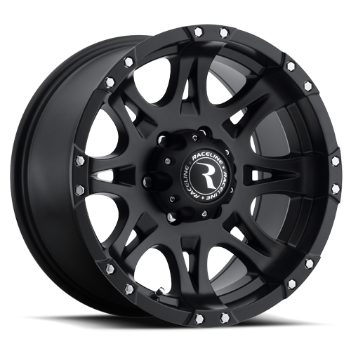 Aluminum Wheels 20x9 Raptor 981 Matte Black 30 Offset 6 on 139.7 Bolt Pattern 106.1 Bore Raceline