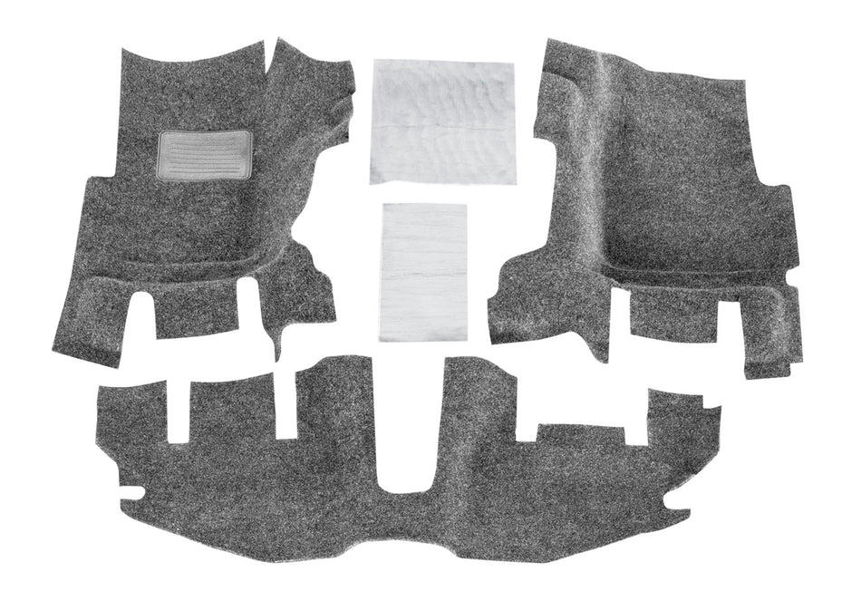 JEEP BEDRUG 97-06 JEEP TJ/LJ FRONT 3PC FLOOR KIT (WITH CENTER CONSOLE) - INCLUDES HEAT SHIELDS