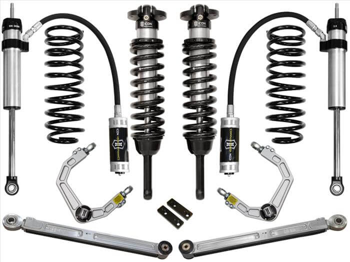2010-2023 Toyota 4Runner and 2010-2014 Toyota FJ Cruiser Stage 4 Suspension System Components by ICON Vehicle Dynamics