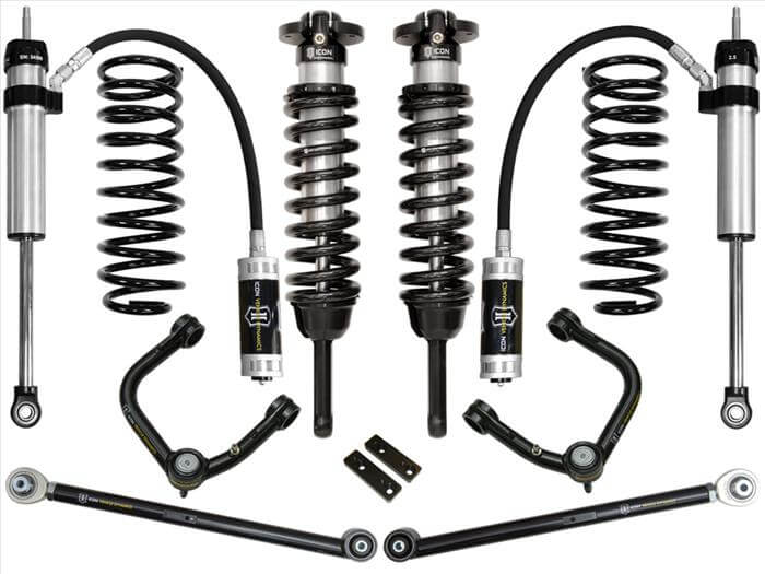 2010-2023 Toyota 4Runner and 2010-2014 FJ Cruiser Stage 4 Suspension System with Tubular Upper Control Arms and Adjustable Coilovers