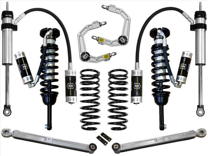 2010-2023 Toyota 4Runner and 2010-2014 Toyota FJ Cruiser 0-3.5" Lift Stage 5 Suspension System with Billet UCA