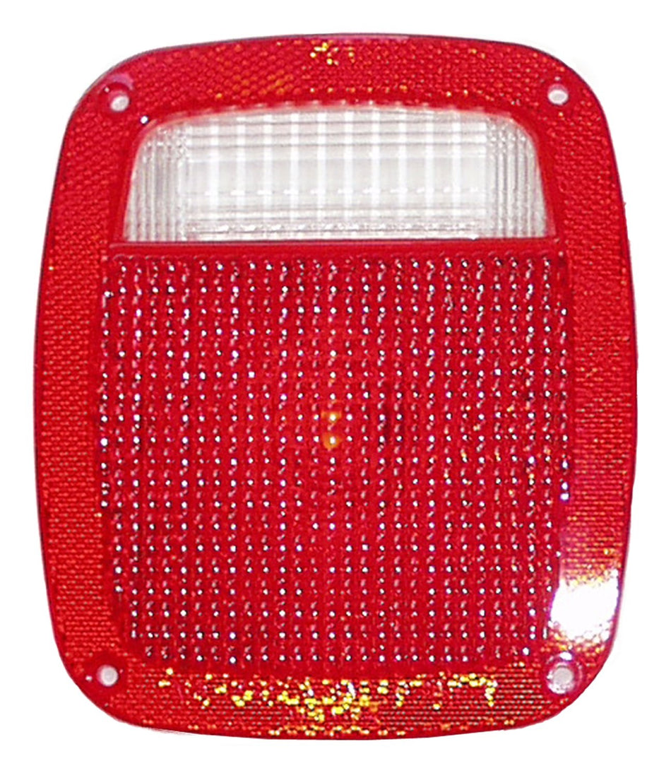 CrownVintage Jeep Tail Light Lens - RedWhite