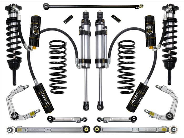 2010-2023 Toyota 4Runner and 2010-2014 FJ Cruiser Stage 8 Suspension System with Billet UCA and Adjustable Coilovers