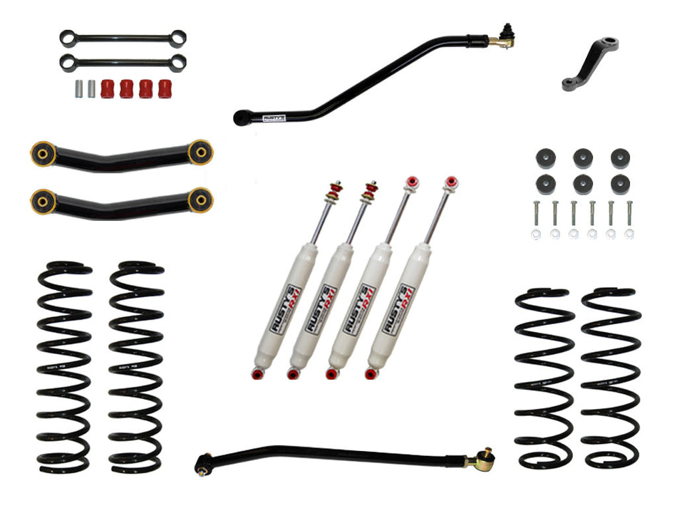Rusty's TJ/LJ Wrangler 3" Starter Kit W/ Heavy Duty Front Spring Rate