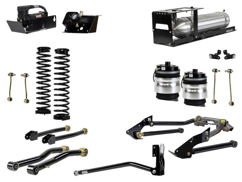 Rusty's JT Gladiator 4" Overland Advanced Kit with Rear Air Bags & Triangulated Rear 4 Link