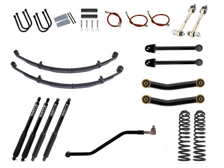 Rusty's XJ Cherokee 4.5" Advanced Kit - Fixed Arms - RX800 Shocks