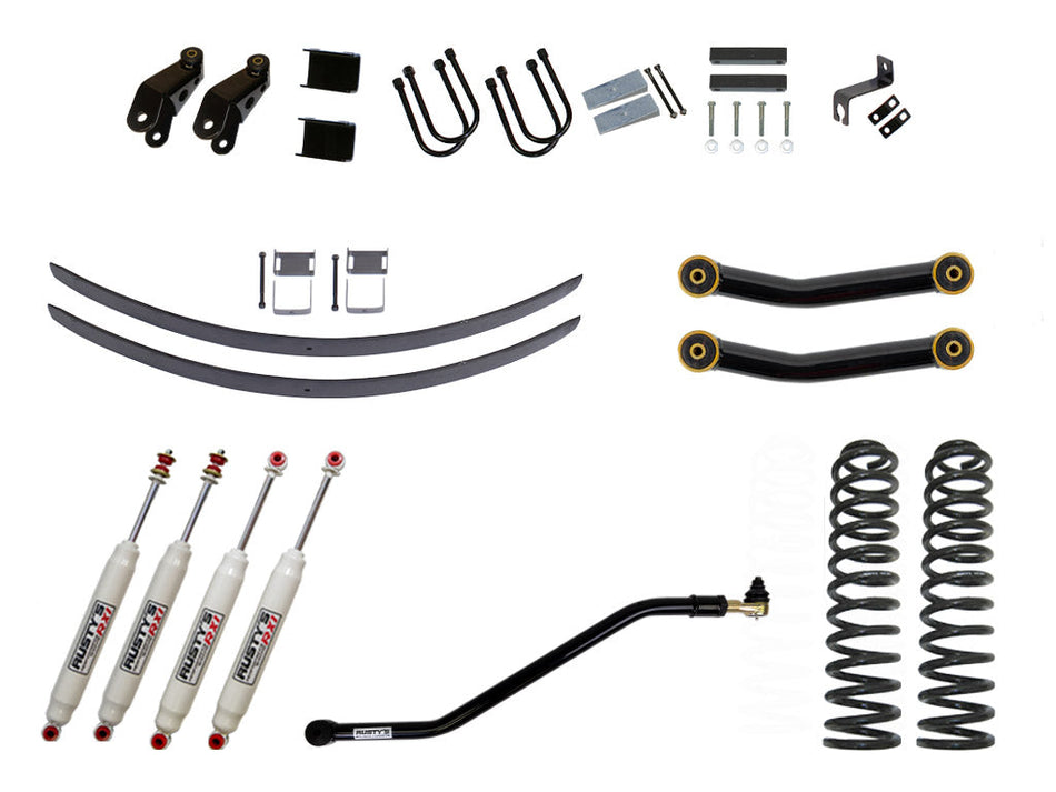 Rusty's XJ Cherokee 4.5" Add-A-Leaf Kit
