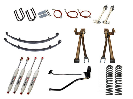 Rusty's XJ Cherokee 4.5" Long Travel Kit - Comp 4 Link - RX100 Shocks