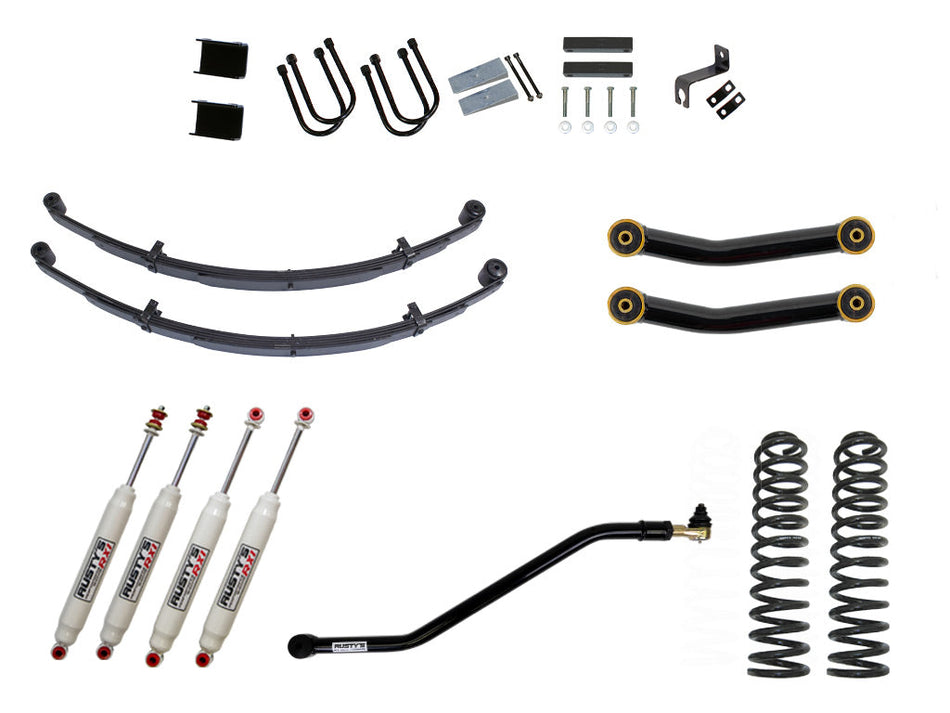 Rusty's XJ Cherokee 4.5" Spring Pack Kit