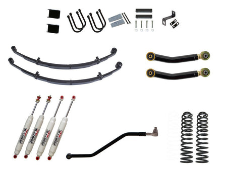 Rusty's XJ Cherokee 4.5" Spring Pack Kit - Adjustable Flex Arms - RX100 Shocks