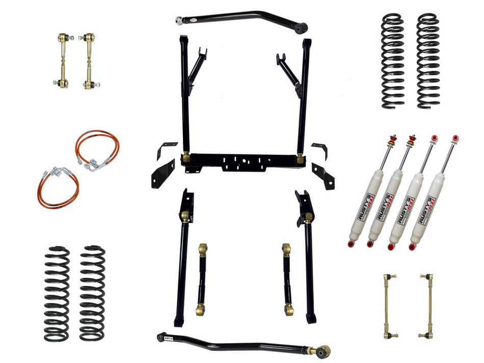 Rusty's JK Wrangler 5.75" Bolt-On Long Travel Kit