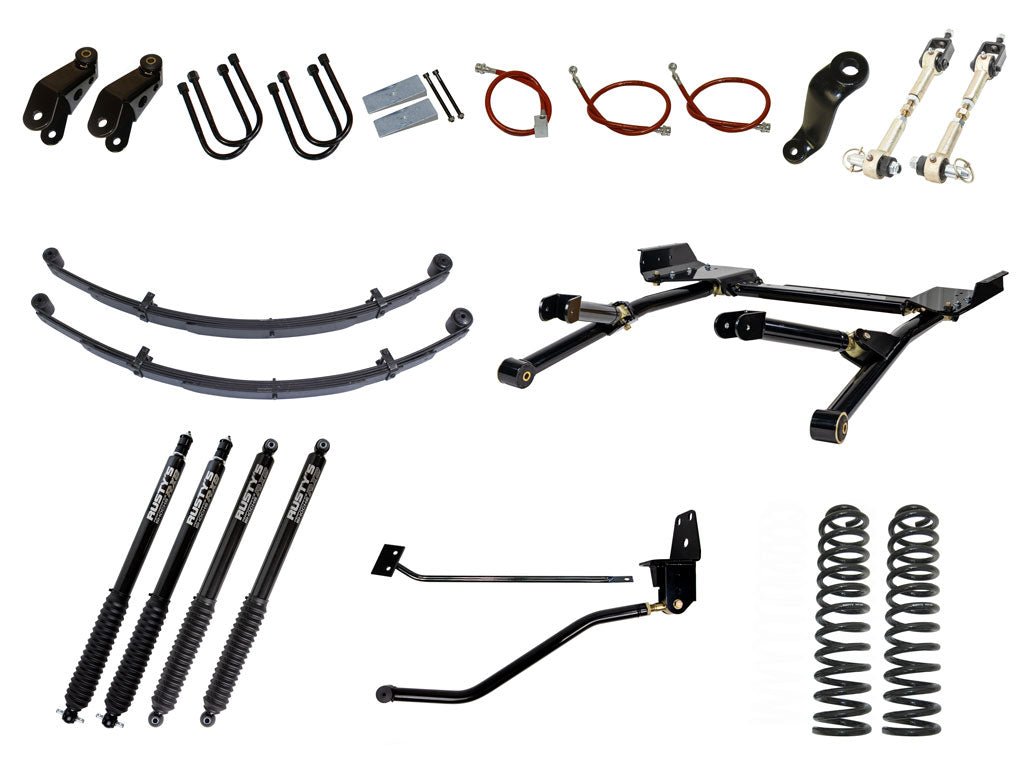 Rusty's XJ Cherokee 8" Long Travel Kit - Radius Arm - RX800 Shocks