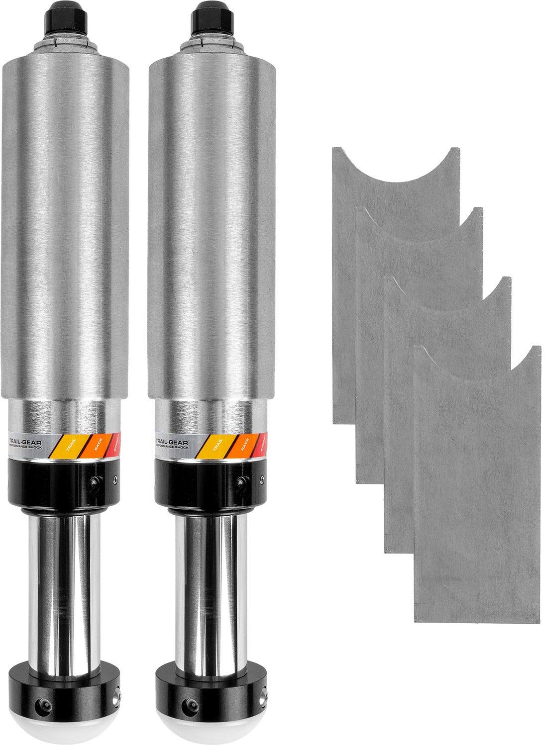 Trail Gear Trail-Gear Performance 2.0” Smooth Body Pin Top Bump Stop Sets - 3" Stroke