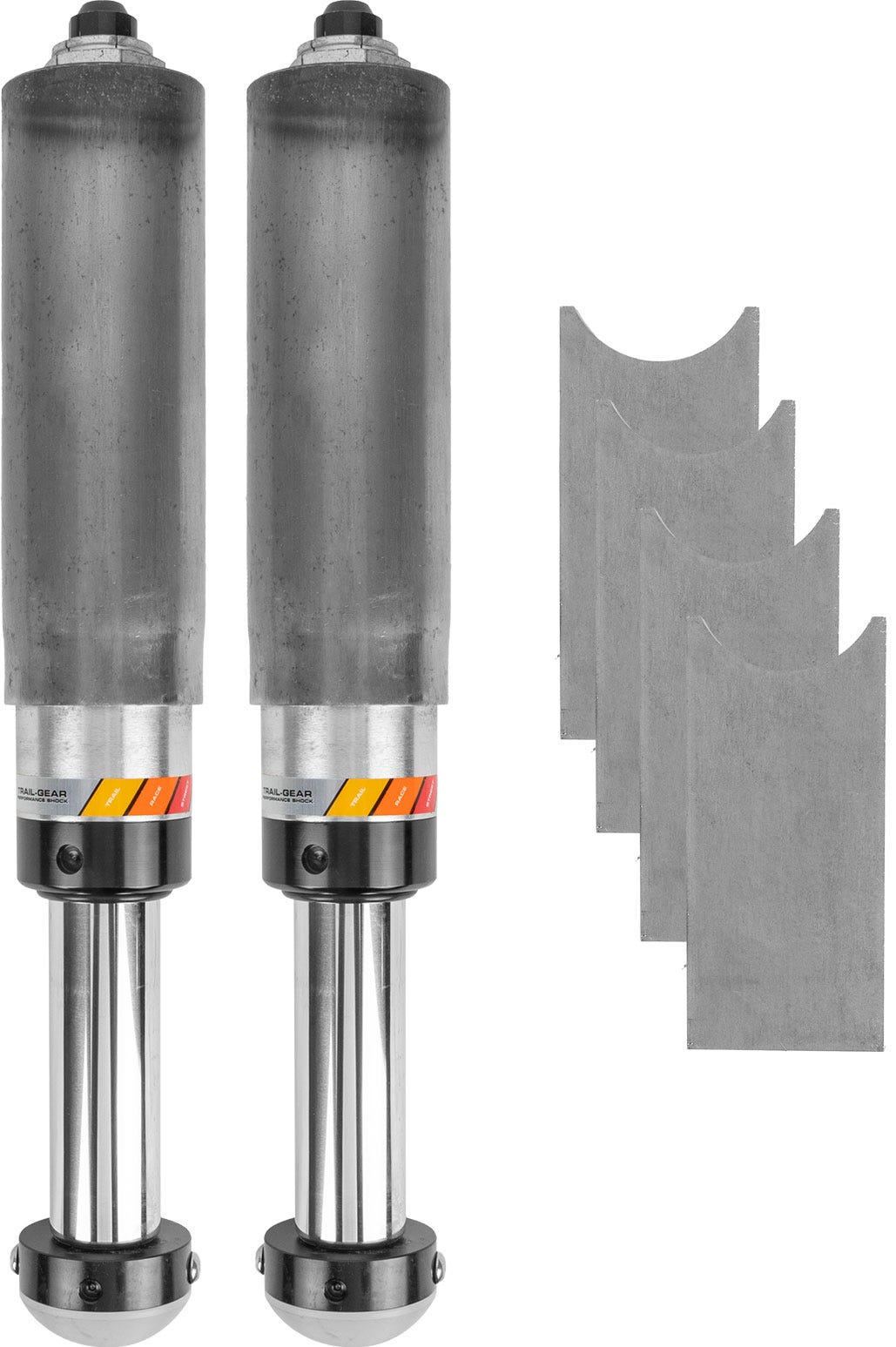 Trail Gear Trail-Gear Performance 2.0” Smooth Body Pin Top Bump Stop Sets - 4" Stroke