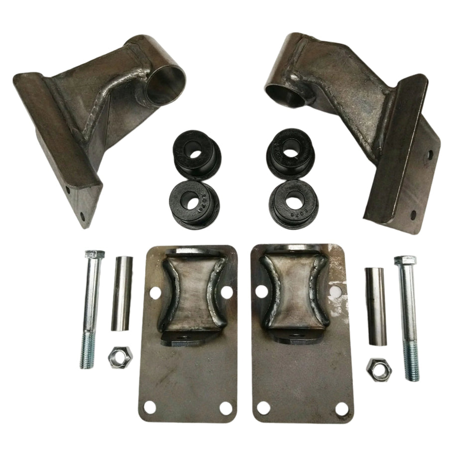 "Bomb Proof" Motor Mount Conversion Kit Chevy LS (Gen III & IV) for Jeep CJ (1972-86)