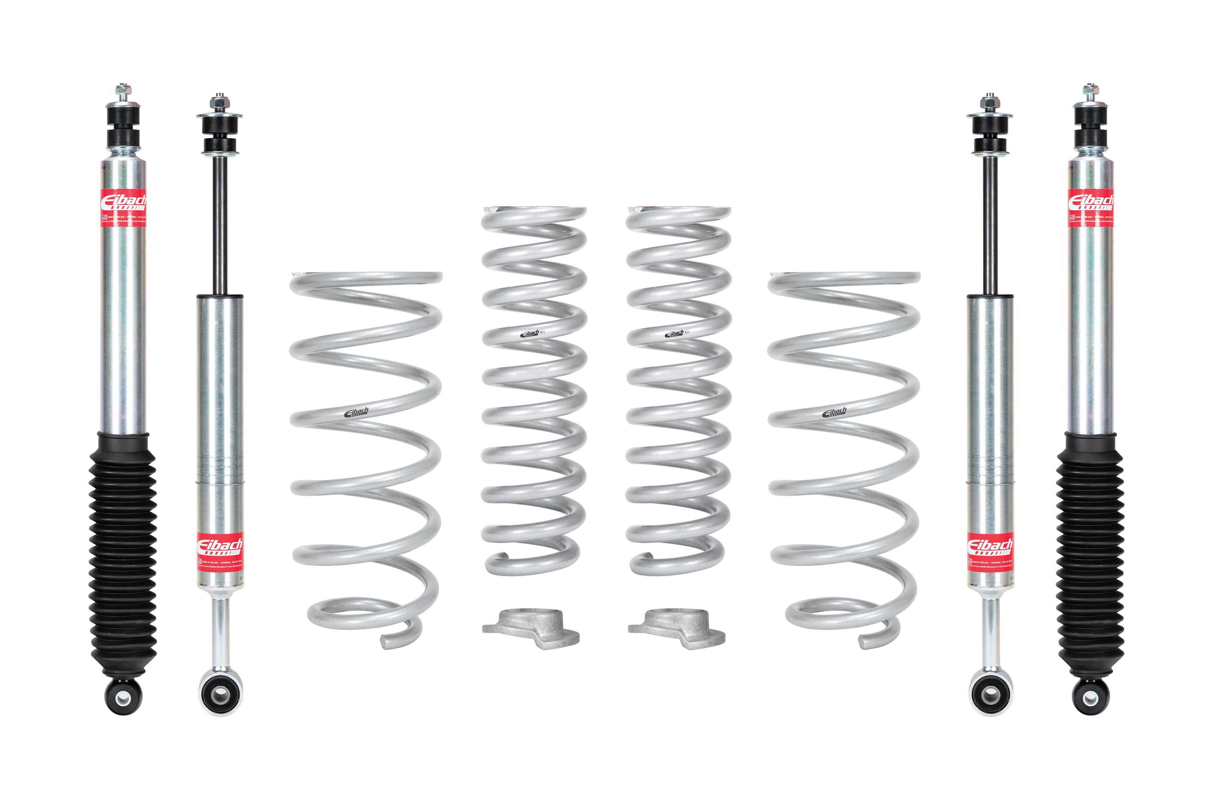 Eibach Pro-Truck-Lift Stage 1 kit with lift springs and sport shocks for increased tire clearance and improved performance