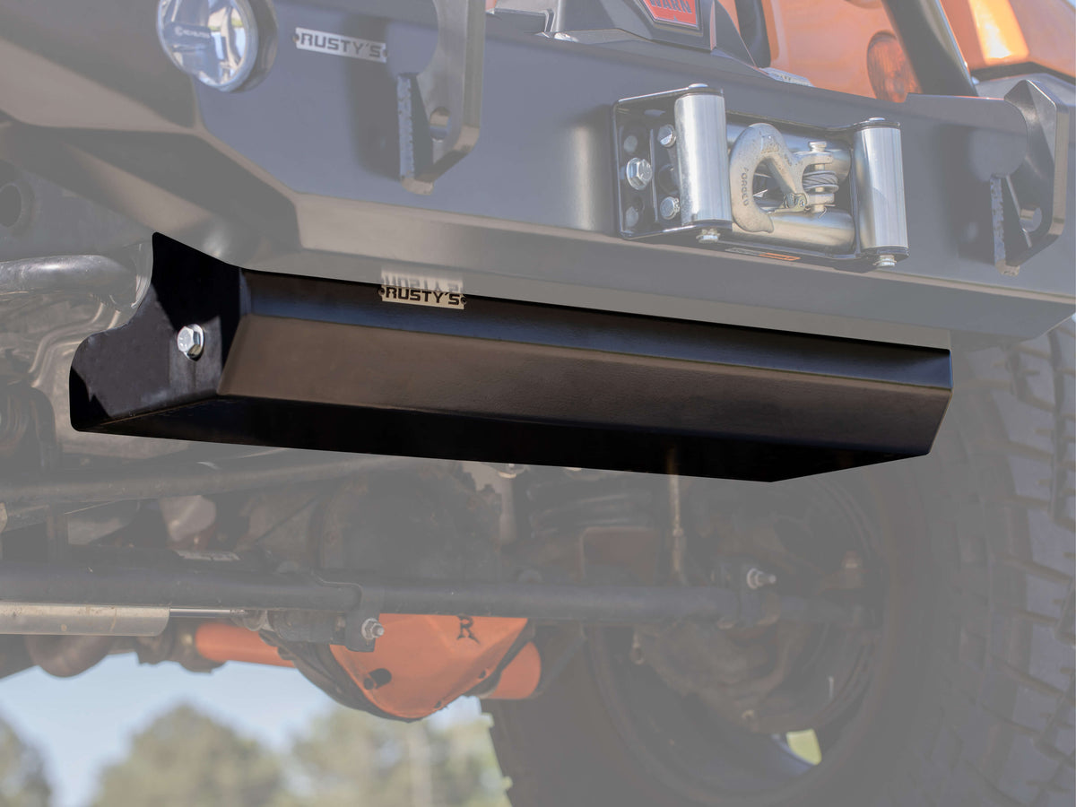 Rusty's Off Road Products - Rusty's Factory Front Bumper Skid Plate- JK Wrangler