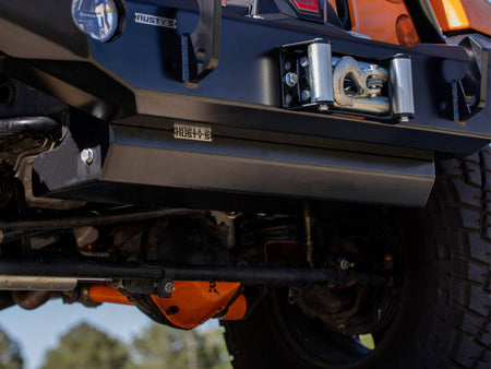 Rusty's Off Road Products - Rusty's Factory Front Bumper Skid Plate- JK Wrangler