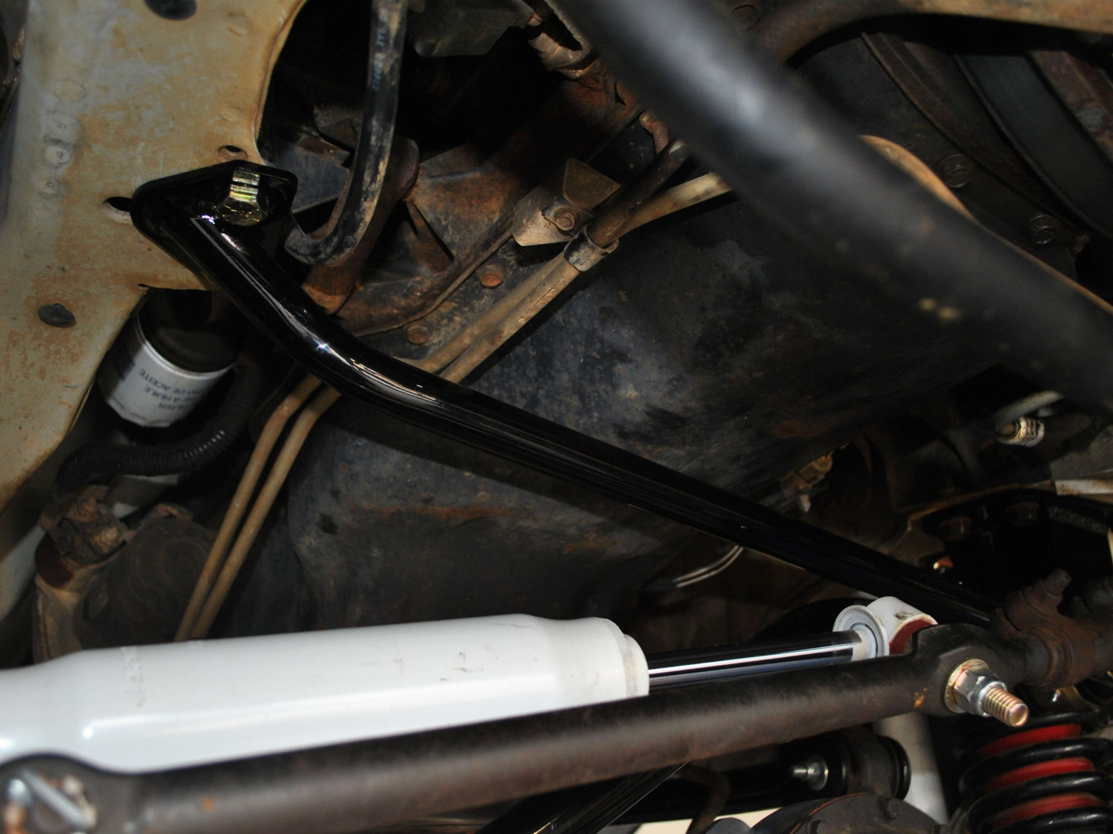 Rusty's Off Road Products - Rusty's Frame Strengthener & Track Bar Mount Brace (XJ)