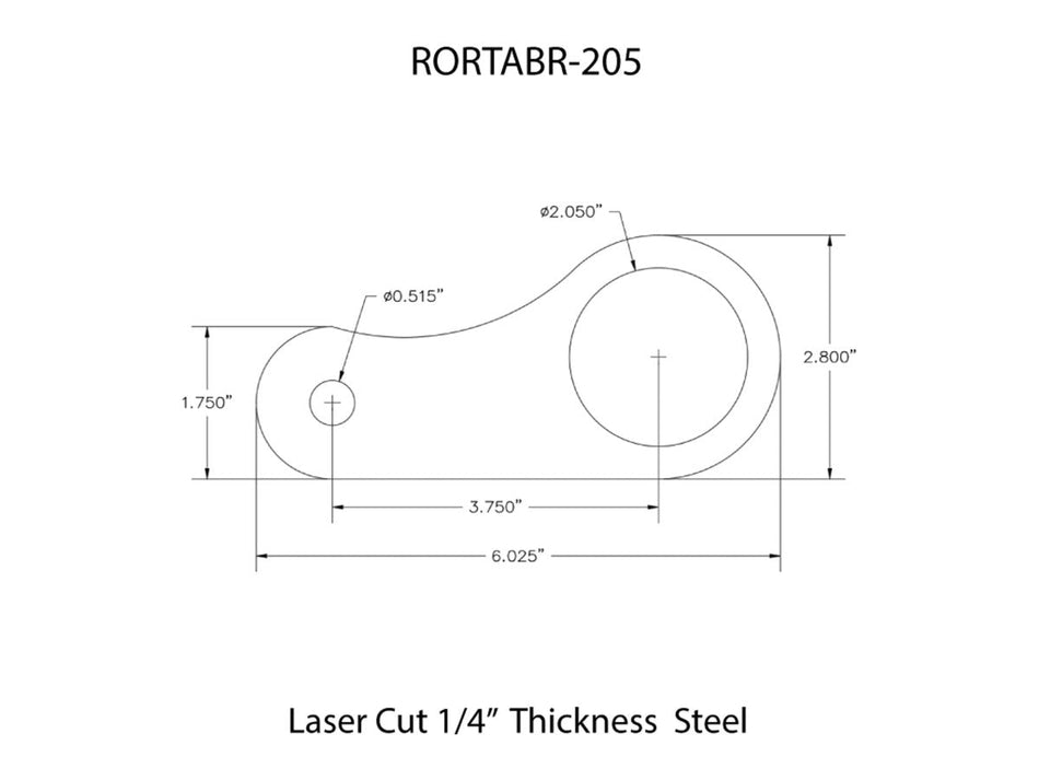 Rusty's Off Road Products - Rusty's Off-Road Custom Tab R-205