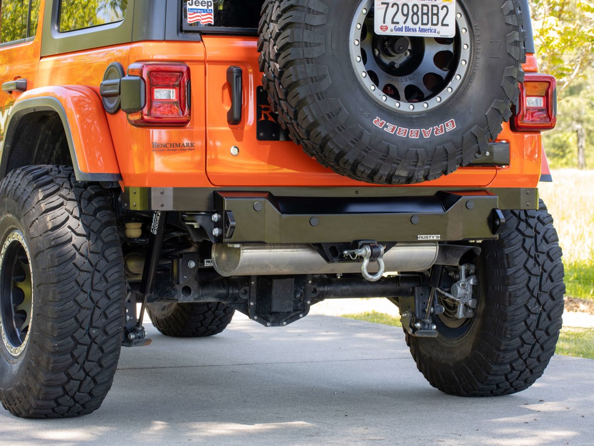 Rusty's Off Road Products - Rusty's Xtreme Trail Stubby Rear Bumper - JL Wrangler