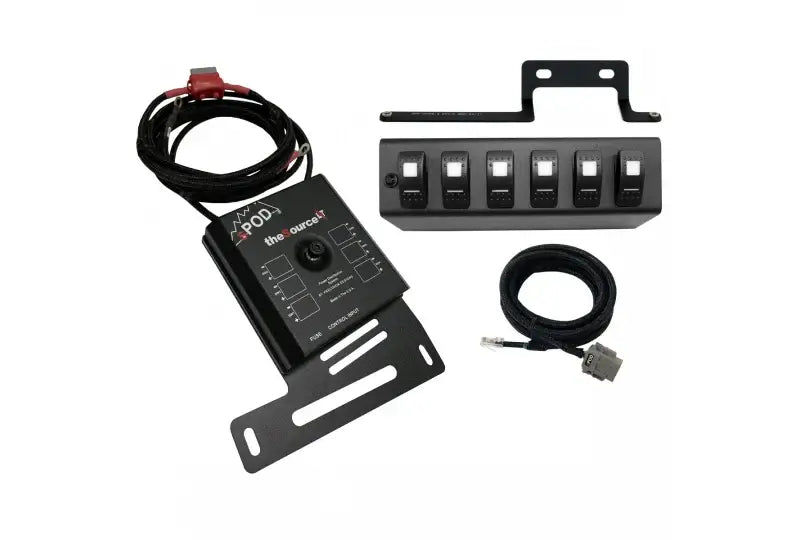 SPOD SourceLT control system with LED switch panel for 2009+ Jeep Wrangler JK, 6-circuit, easy wiring and installation.