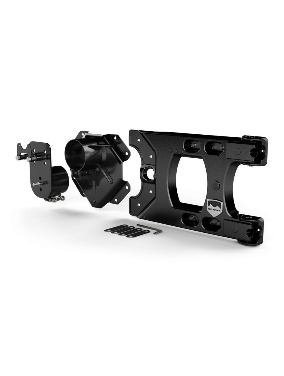 JK: Alpha HD Hinged Spare Tire Carrier & Adjustable Spare Tire Mount Kit – 5x5" - Offroad Outfitters