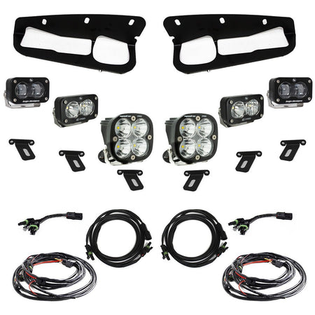 Baja Designs Ford Bronco S2 SAE “Pro” Fog Pocket Light Kit - Ford 2021-On Bronco; Steel Bumper - Offroad Outfitters
